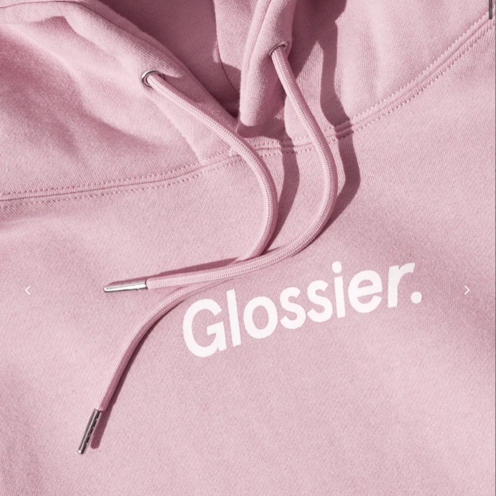 Glossier Original Pink Hoodie